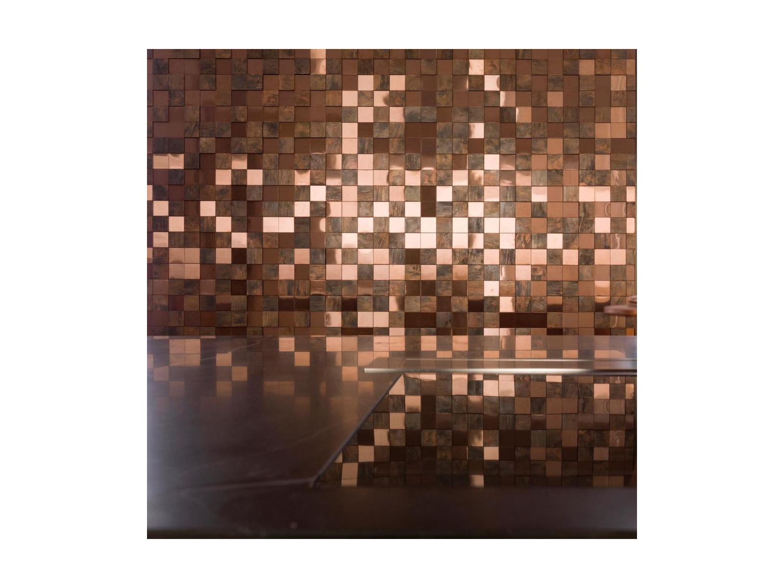 Metal Bronze 3D Cubes 30X30