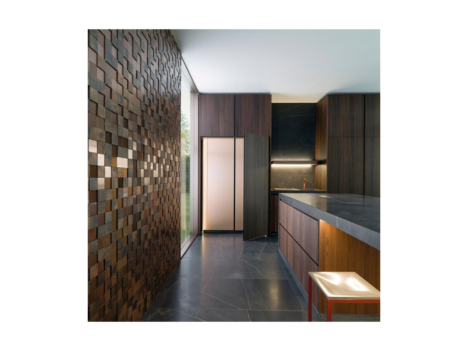 Metal Bronze 3D Cubes 30X30