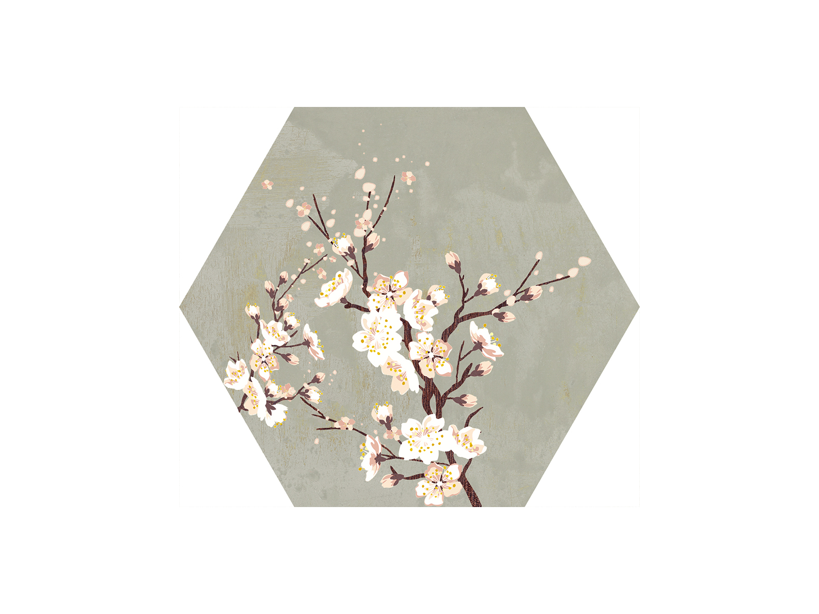 Mood Green Decor Hexagon 25x29