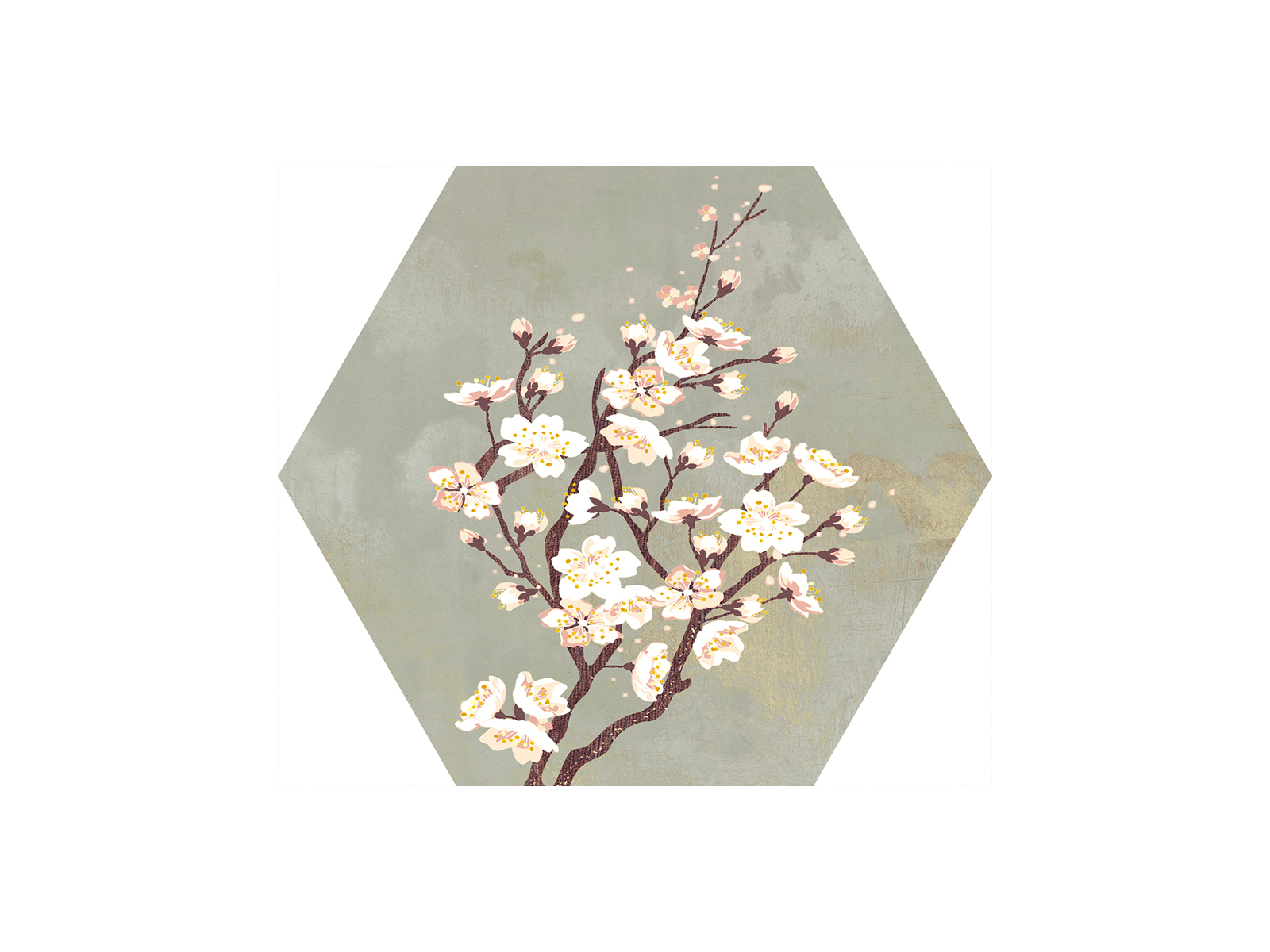 Mood Green Decor Hexagon 25x29