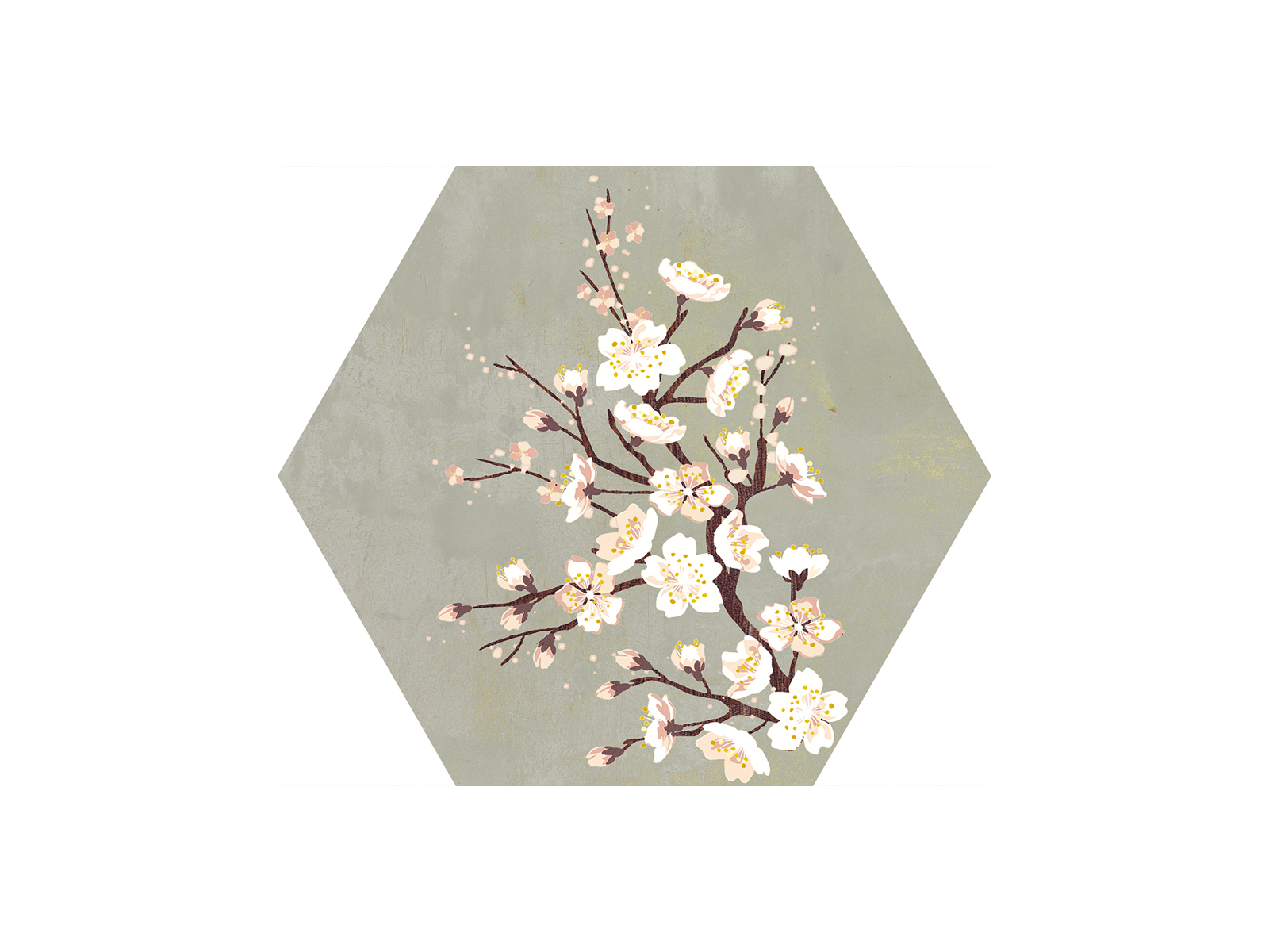 Mood Green Decor Hexagon 25x29