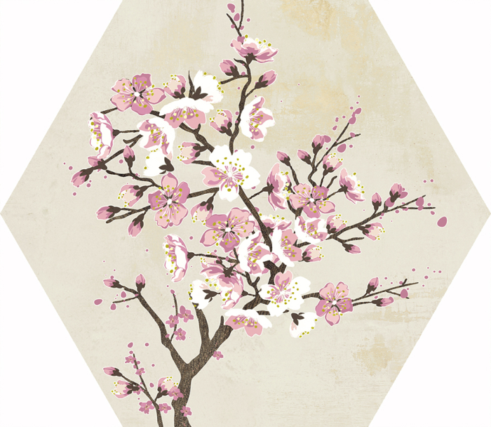 Mood Ivory Decor Hexagon 25x29