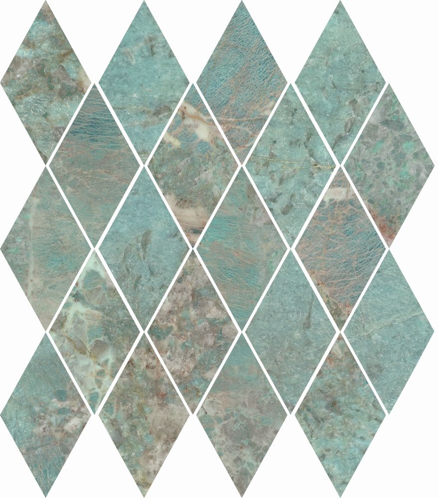 Mosaico Amazonite Diamonds 23X25