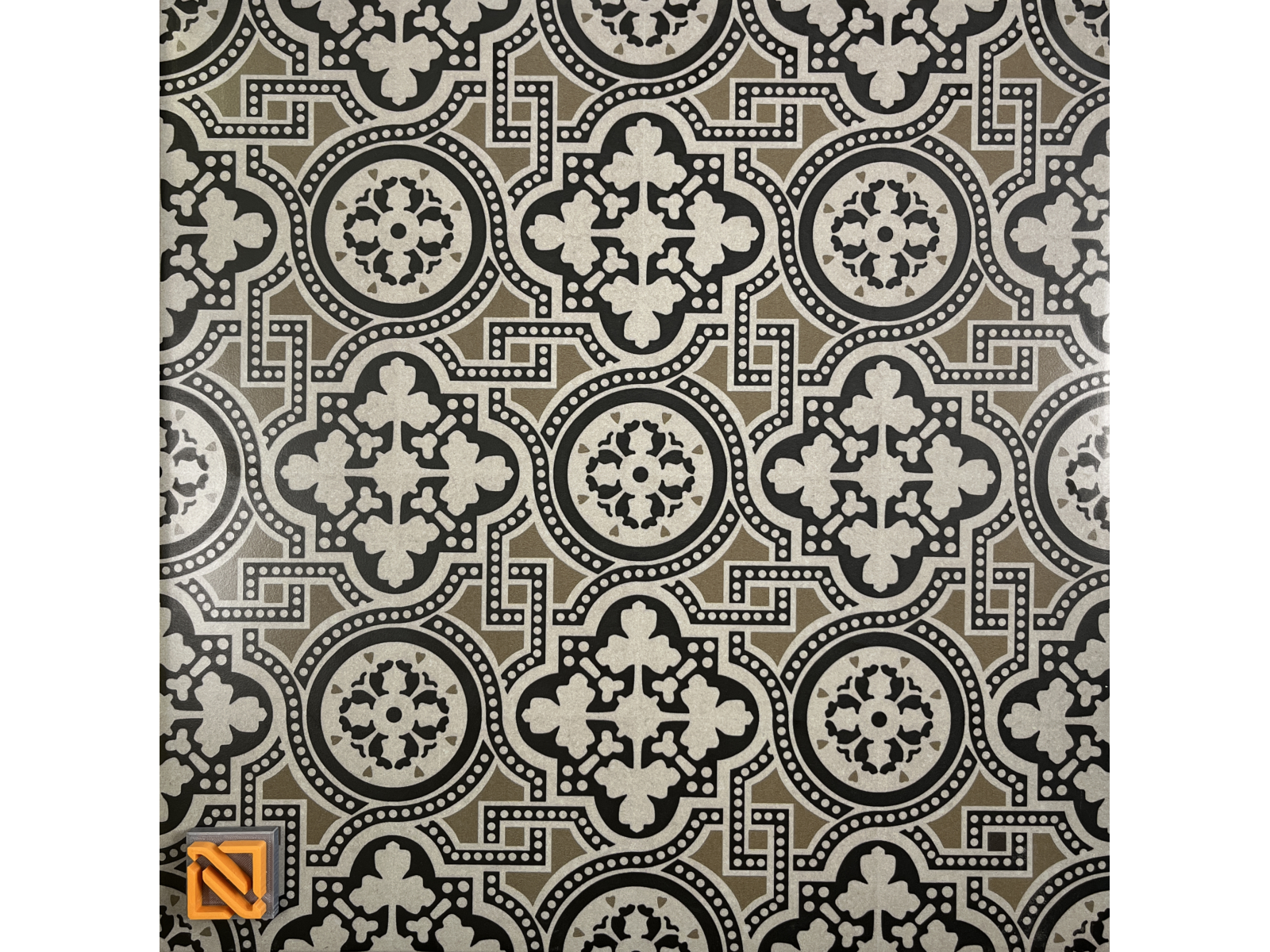 Mosaico Negro 45X45