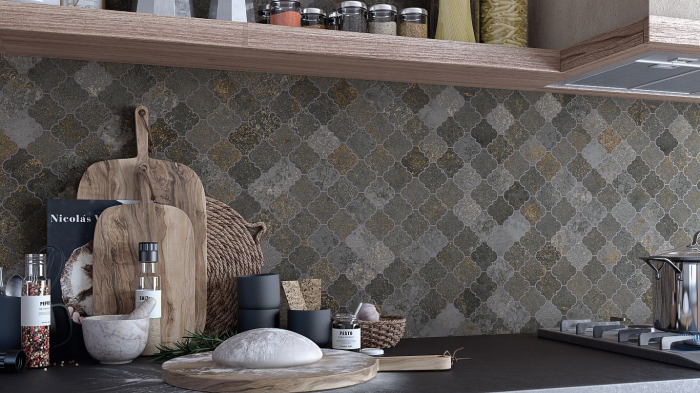 Mosaico Nukak Basalto 30x30