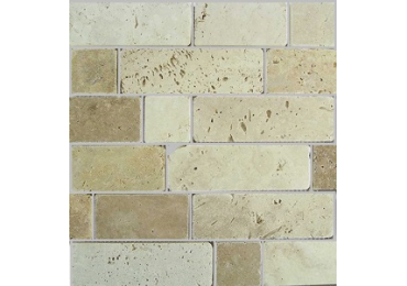 Mosaico Travertino Brick 30,5X30,5