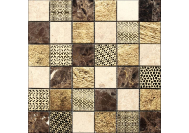 Musa Damasco Marrón 30X30