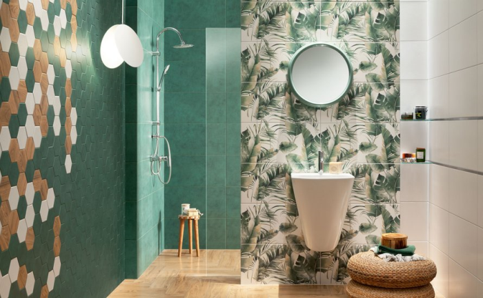 Obklad  Burano Green Hex Mat Rektifikovaný 11X12,5