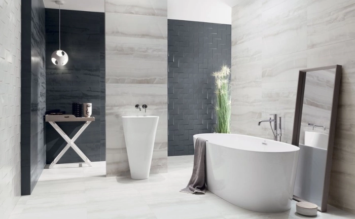 Obklad  Coma White Lesk Rektifikovaný 32,8X89,8