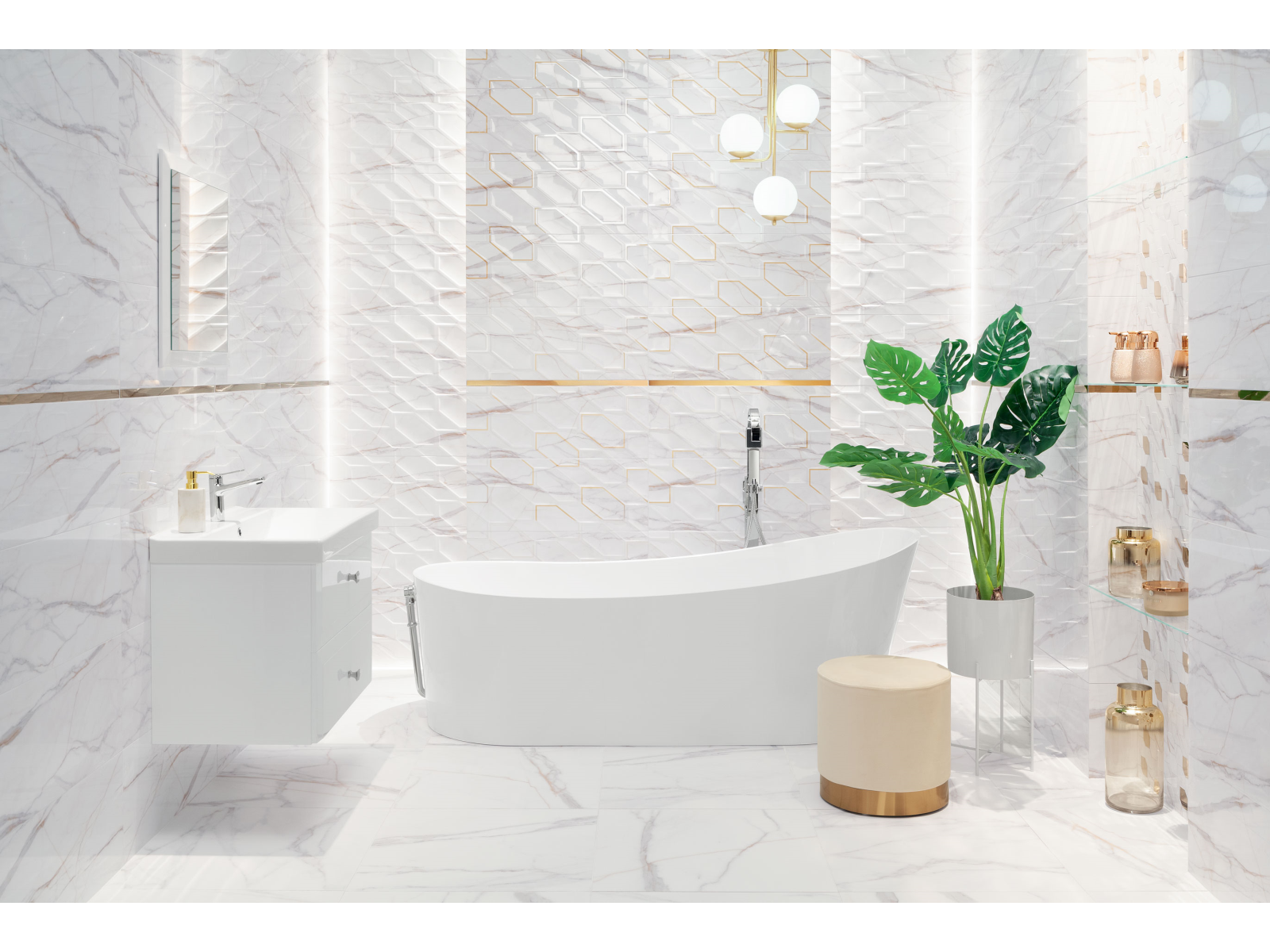 Obklad  Dorado Stone Lesk Rektifikovaný 30X75