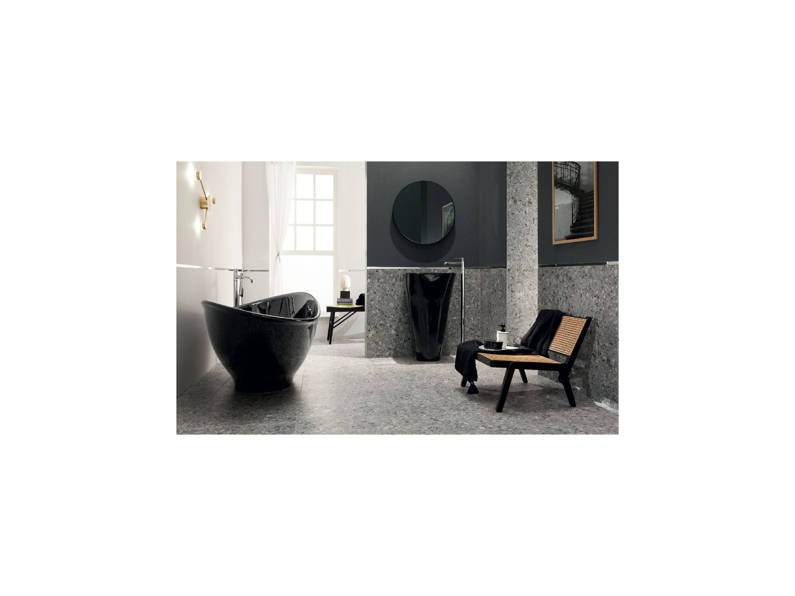 Obklad  Macchia Grey Pololesk Rektifikovaný 32,8X89,8