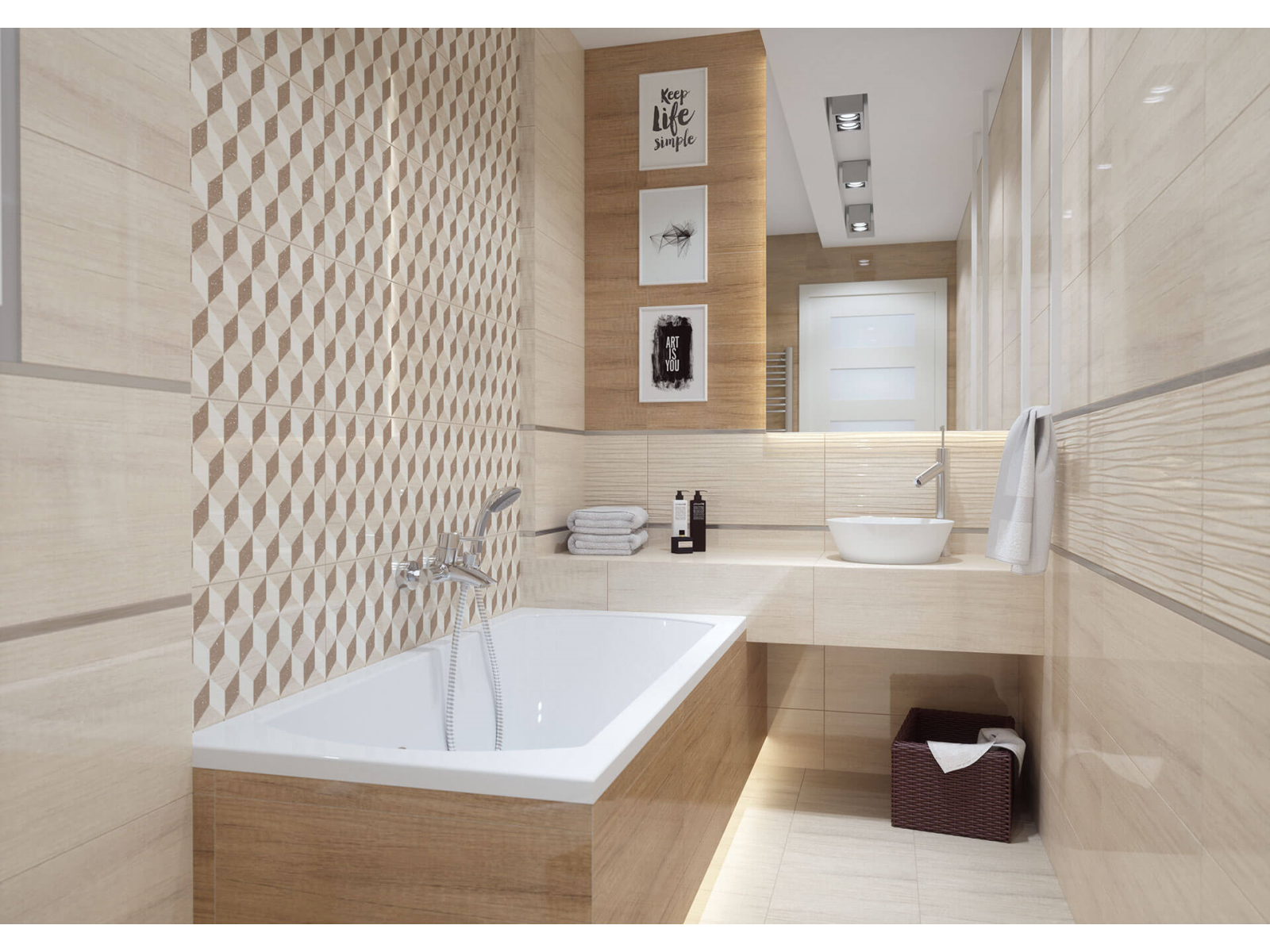 Obklad  Pineta Beige Lesk 31X61