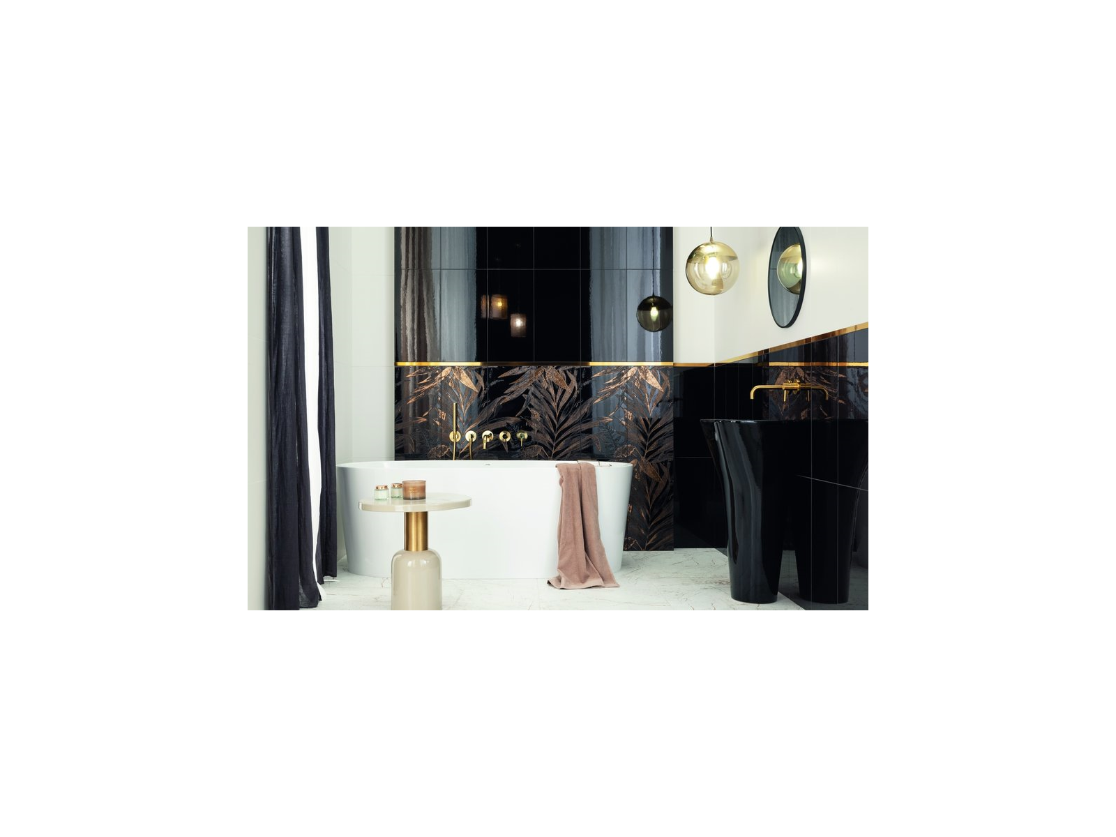 Obklad  Sophi Oro Black Lesk Rektifikovaný 29,8X59,8