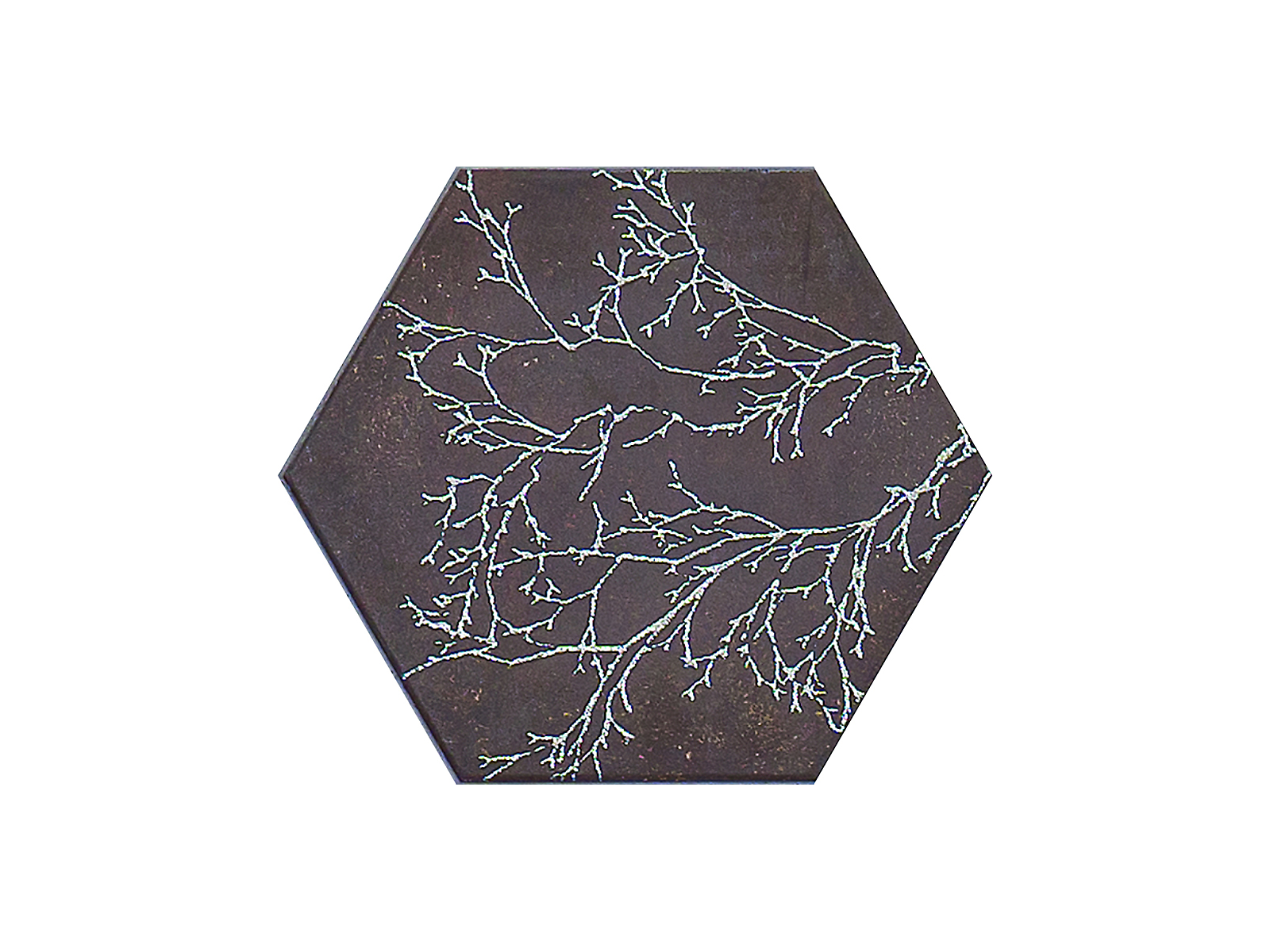Ozone Brown Decor Hexagon 25x29