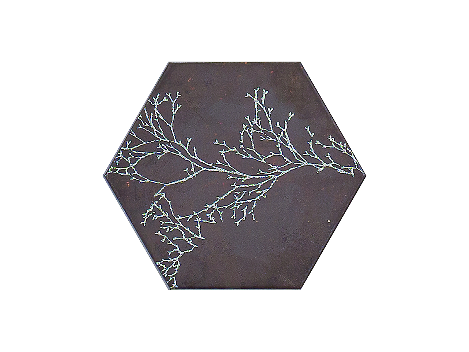 Ozone Brown Decor Hexagon 25x29