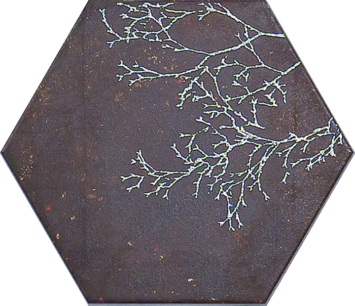 Ozone Brown Decor Hexagon 25x29