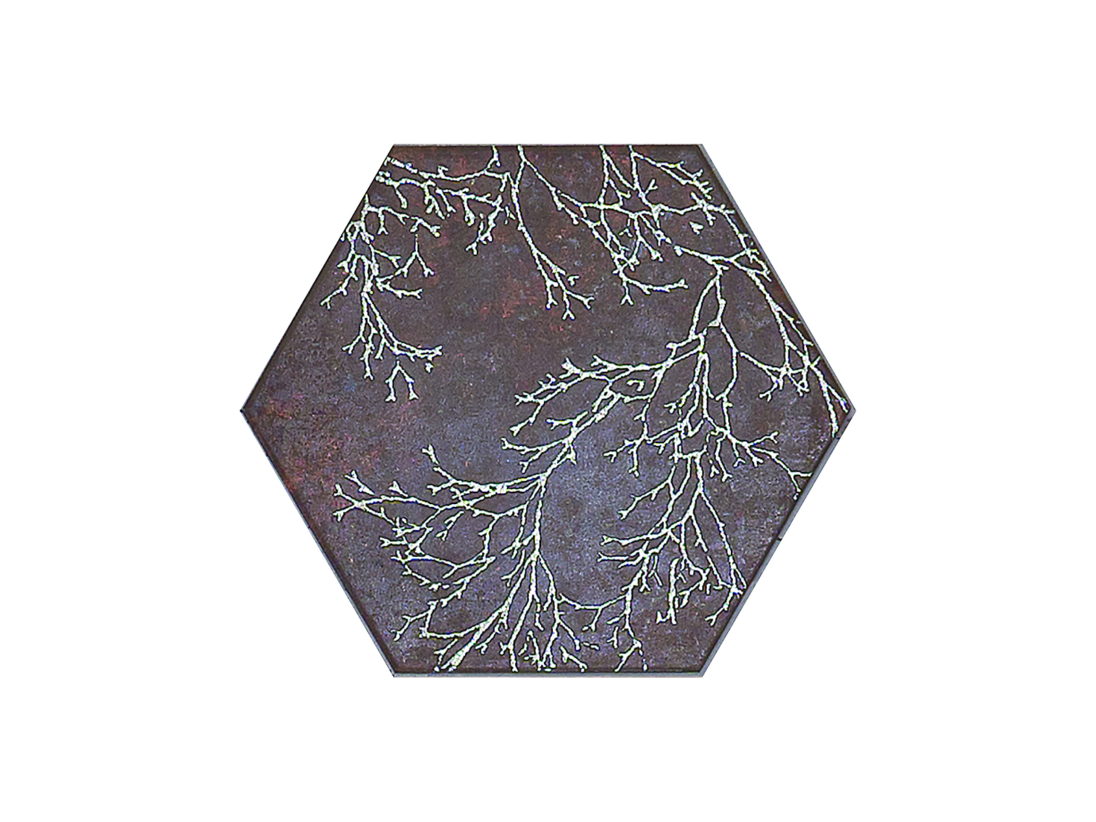 Ozone Brown Decor Hexagon 25x29