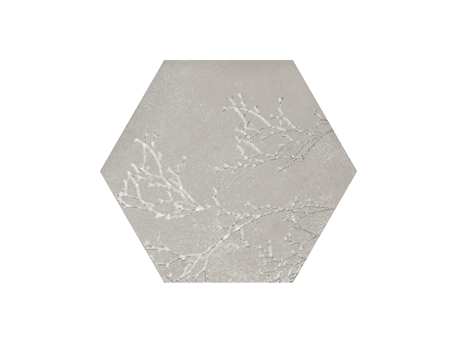 Ozone Ivory Decor Hexagon 25x29