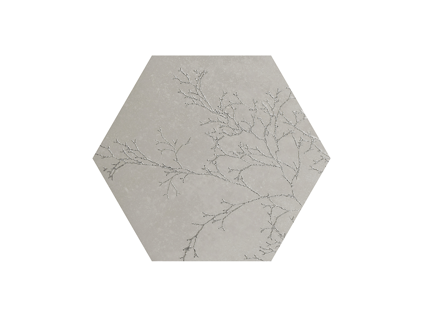 Ozone Ivory Decor Hexagon 25x29