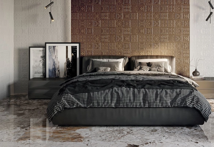 Paladio Ochre Decor 44,6x119,3