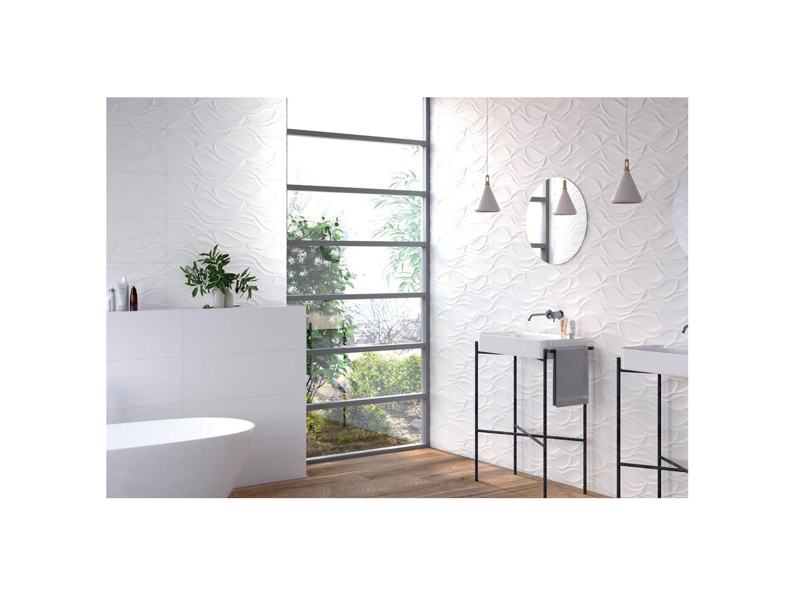 Palas Blanco Brillo 30X90X1,2
