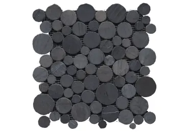 Paradise Round Stone Negro 31,5X31,5