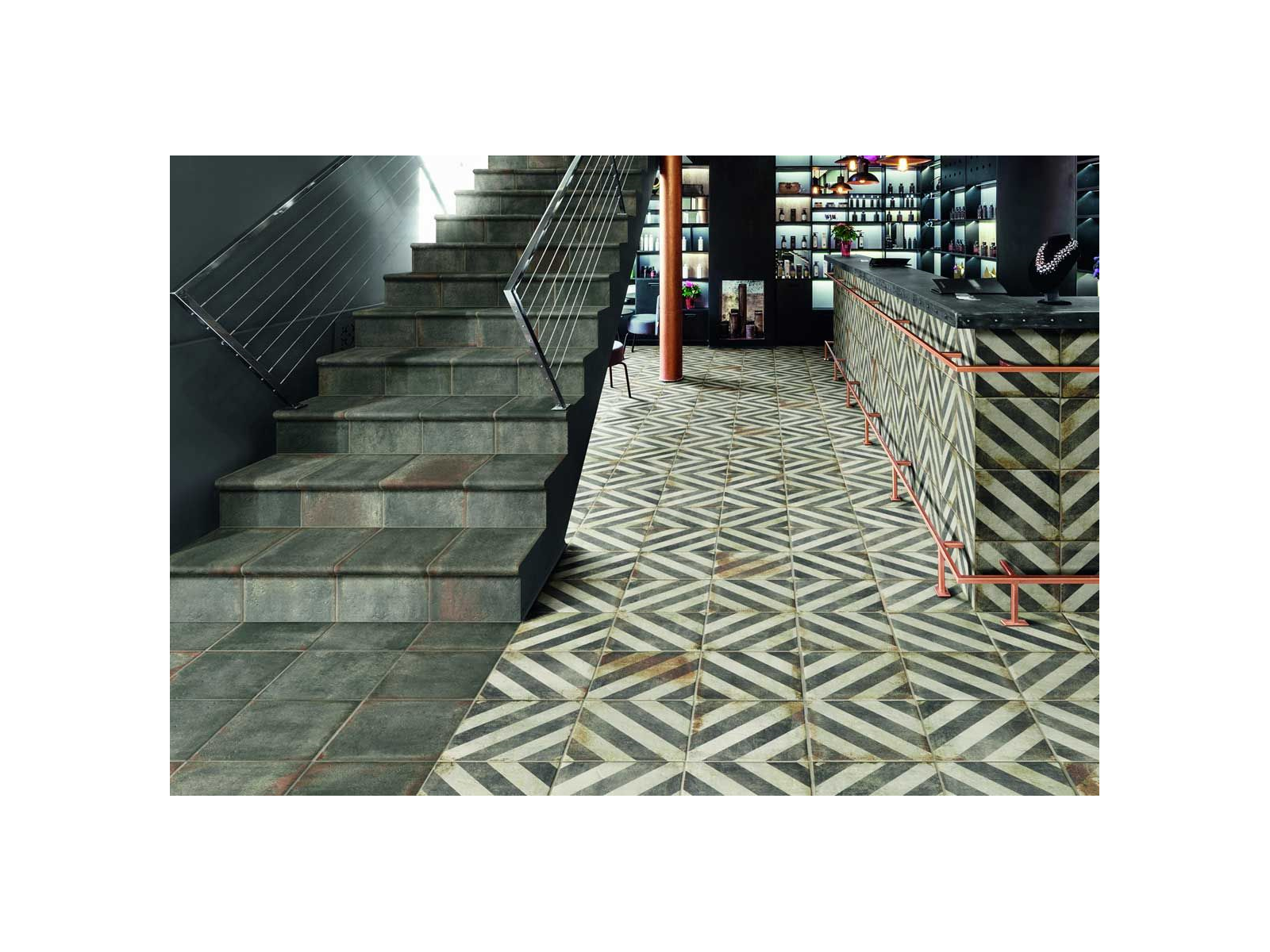 Peld. Angular Danticatto Grigio 32x120