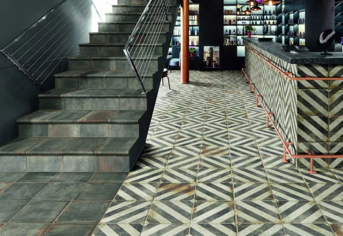 Peld. Angular Danticatto Marrone 32x60 Peld. Angular Danticatto Marrone 32x60