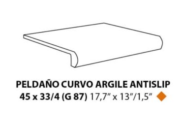 Peld.Curvo Argile Palermo Antislip 45x33