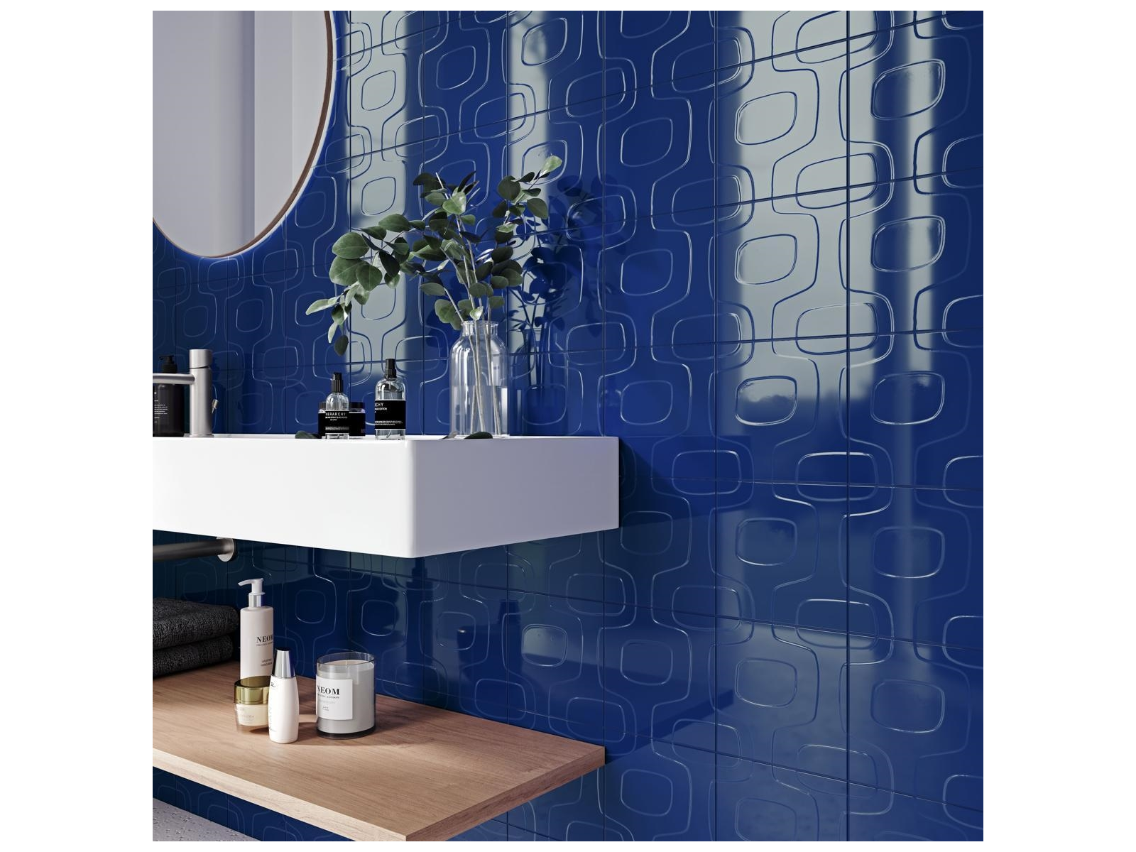 Pop Azul Brillo 20X20