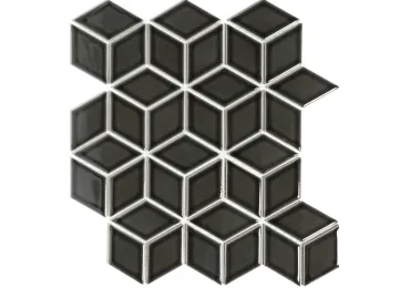 Rhombus  Black Glossy 26,6X30,5