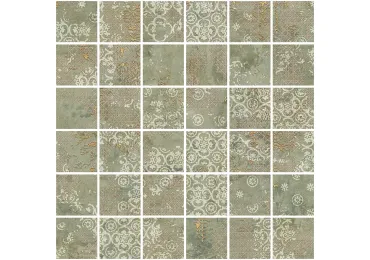 Rug Green Nat Mos 5X5 29,75X29,75/