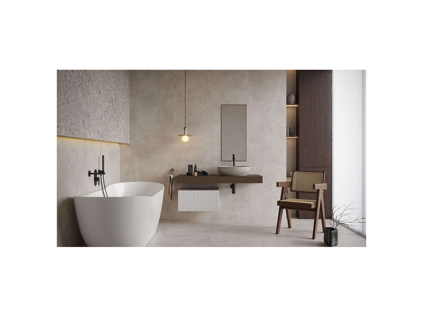 Smooth Rockstone White Mat Rektifikovaná 60X120