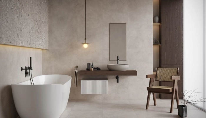 Smooth Rockstone White Mat Rektifikovaná 60X120