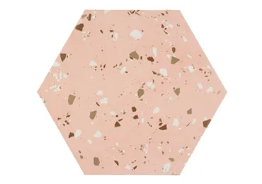 South Pink Natural Hexagon 25x29