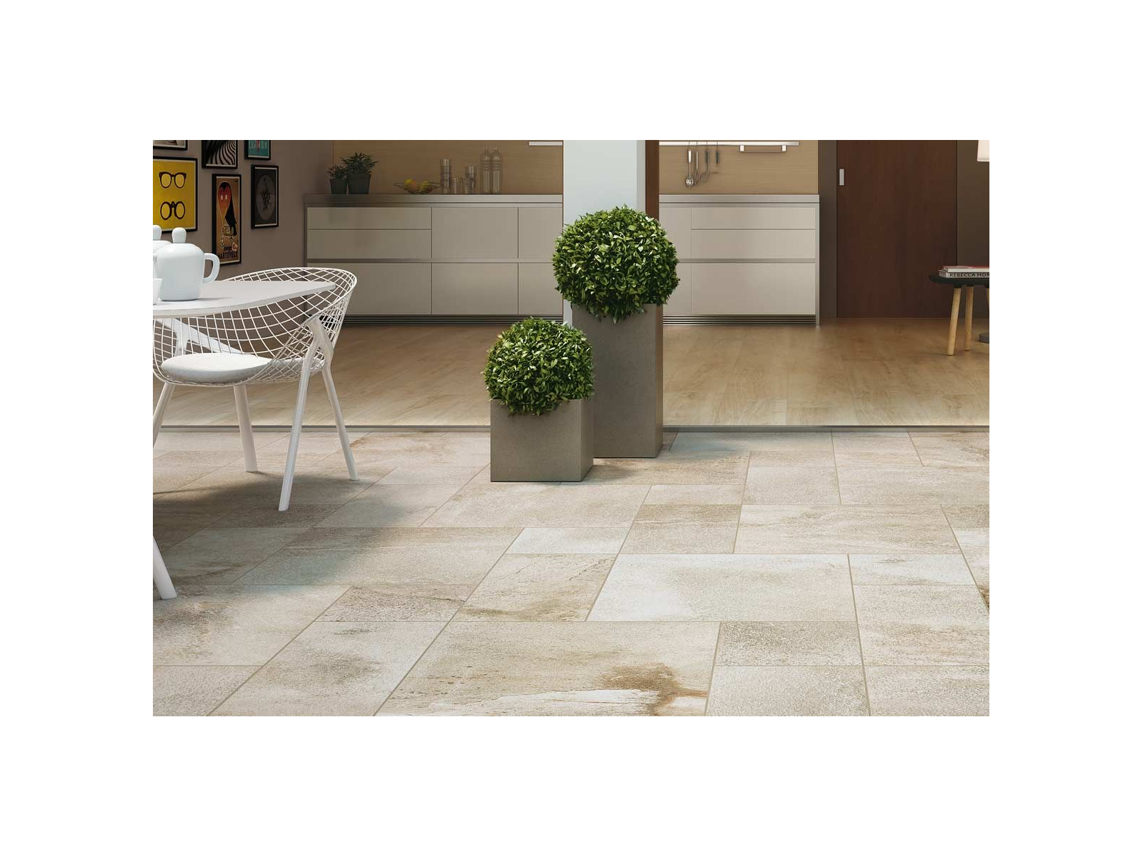 Stoneway Barge Bianco Mosaico 30X30