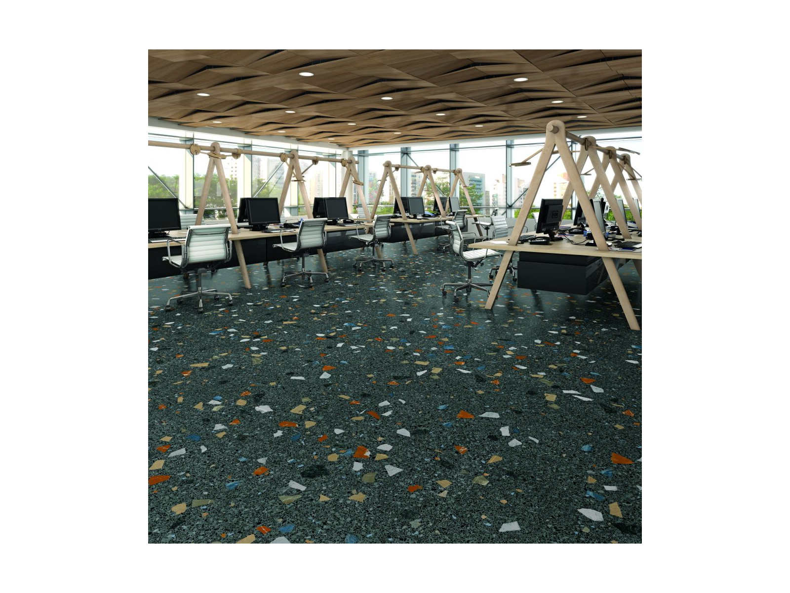 Stracciatella Grafito 60x60