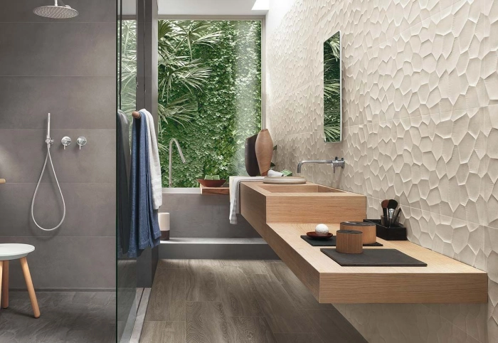 Terracruda Struttura Verso 3D Piombo 120x40