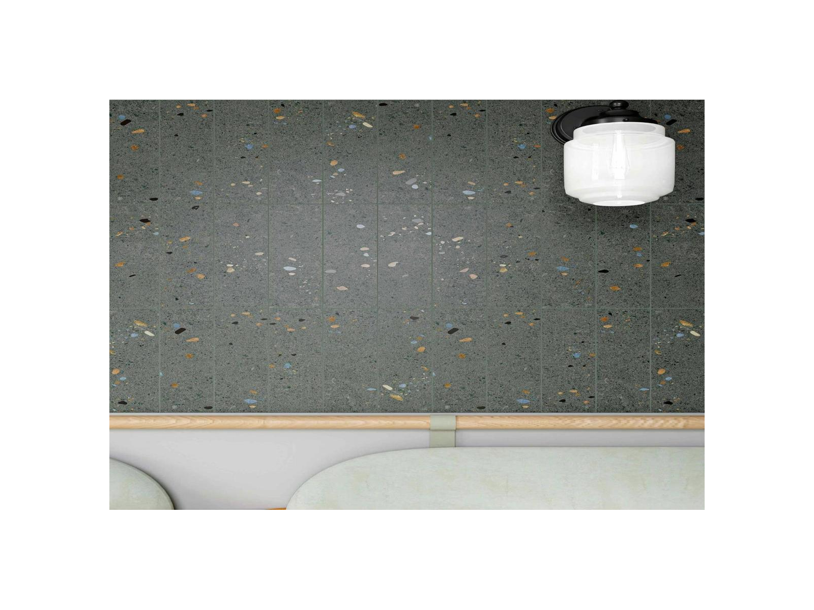 Terrazo Grafito 7,5X30