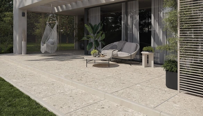 Terrazzo Stone 2.0 Mocca Struktura Mat Rektifikovaná 59X59