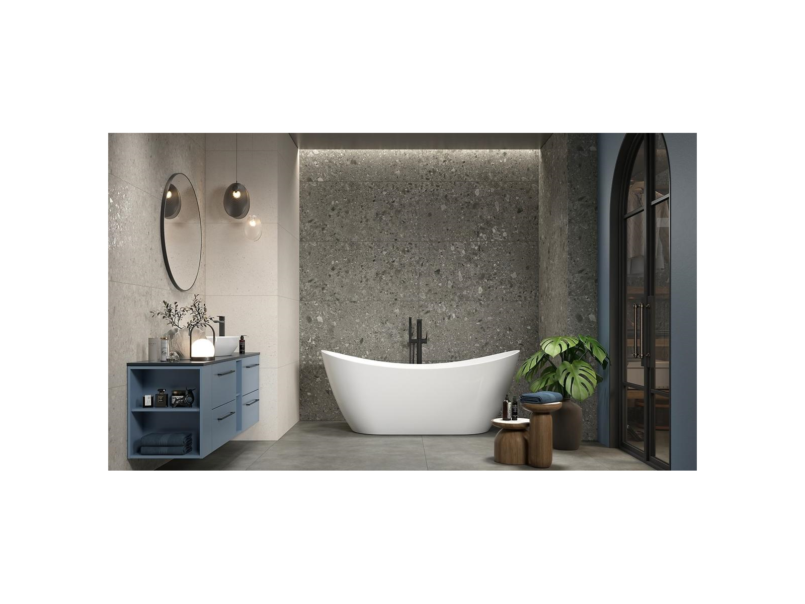 Terrazzo Stone Grey Mat Rektifikovaná 60X60