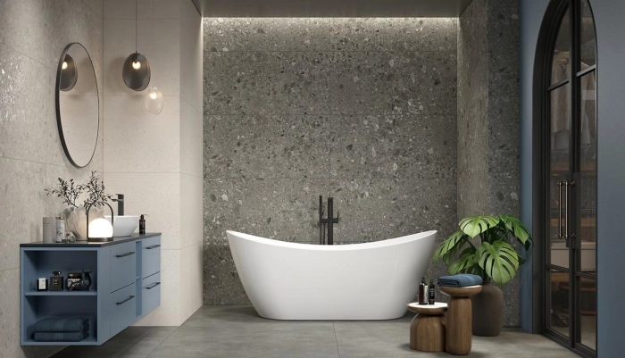 Terrazzo Stone Warm Beige Mat Rektifikovaná 60X60