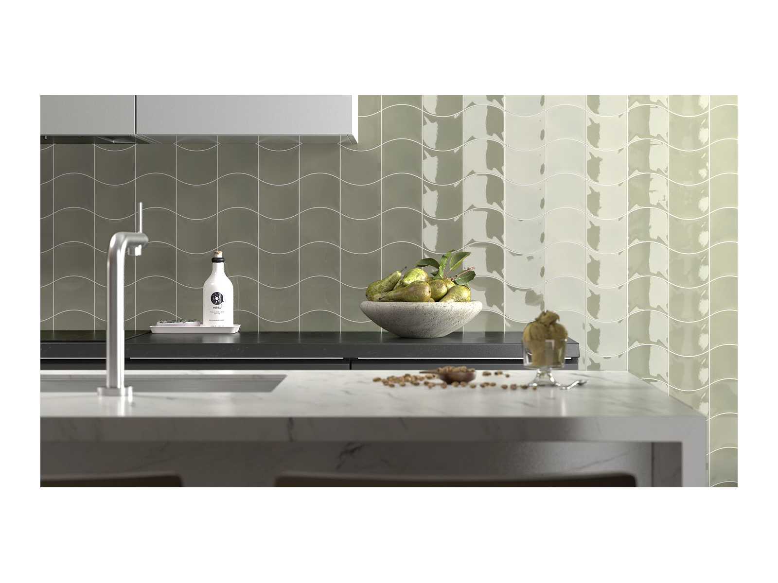 Wave Moody Blue 12X12