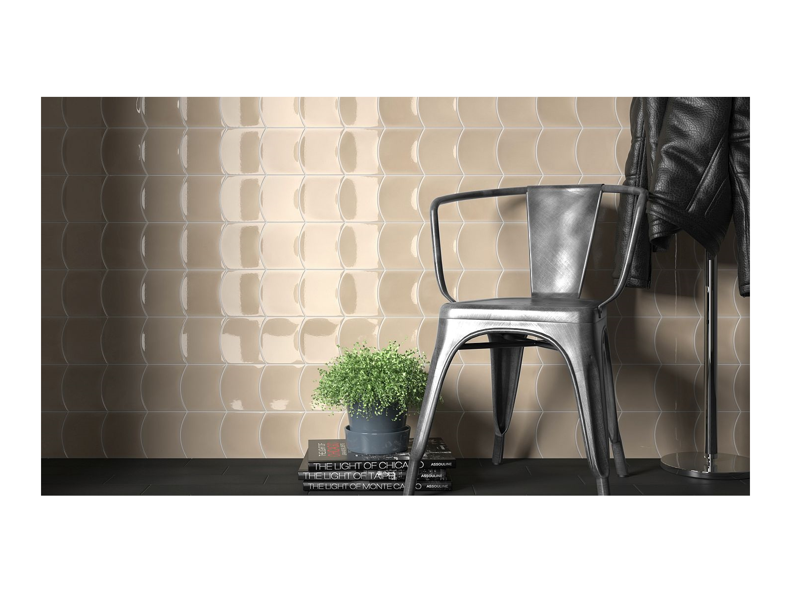 Wave Old Cream 12X12