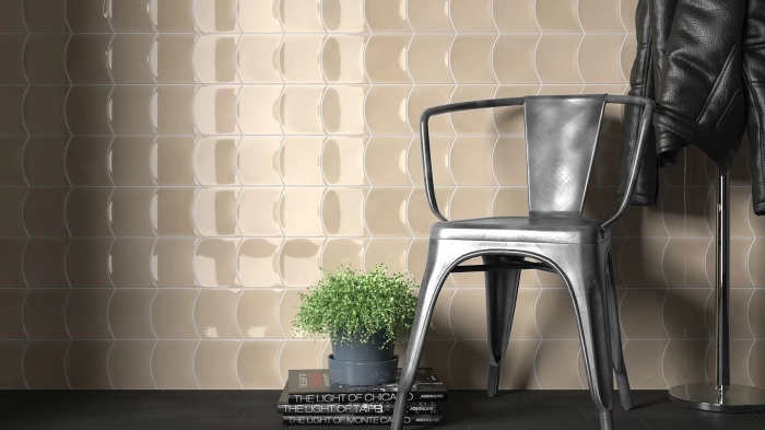 Wave Old Cream 12X12