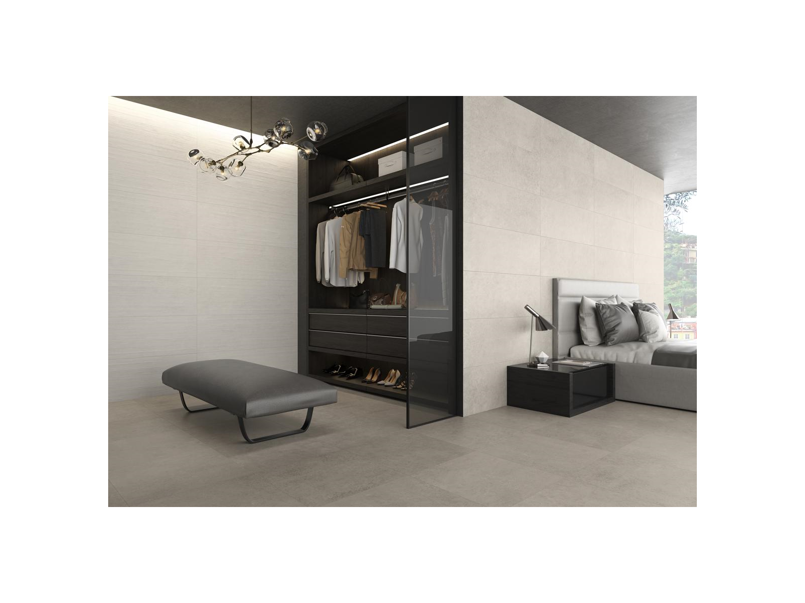 Wave Wall Concrete 30X60