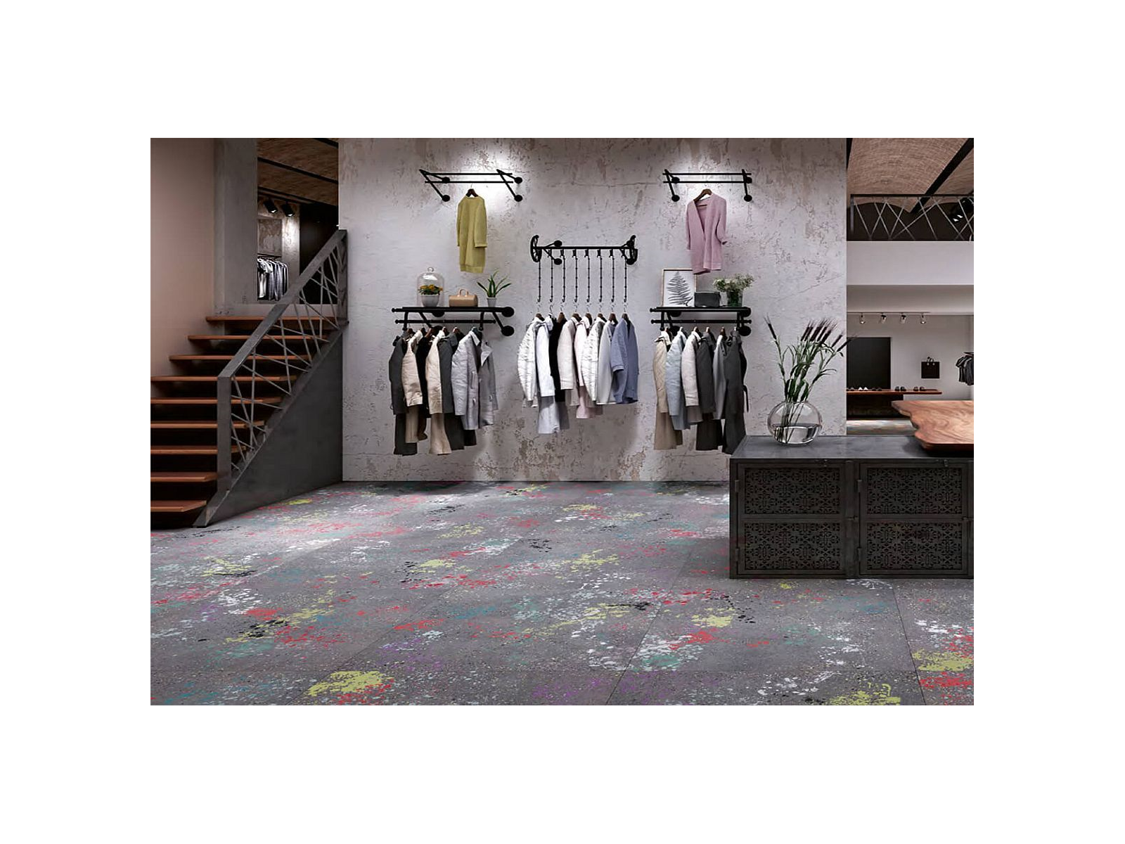 Wind Grey Natural Hexagon 25x29
