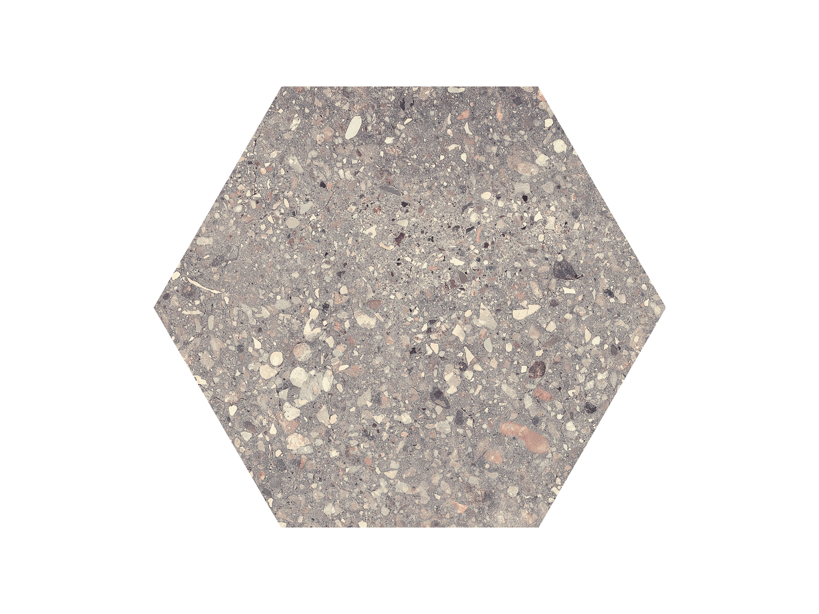 Wind Grey Nonslip Hexagon 25x29