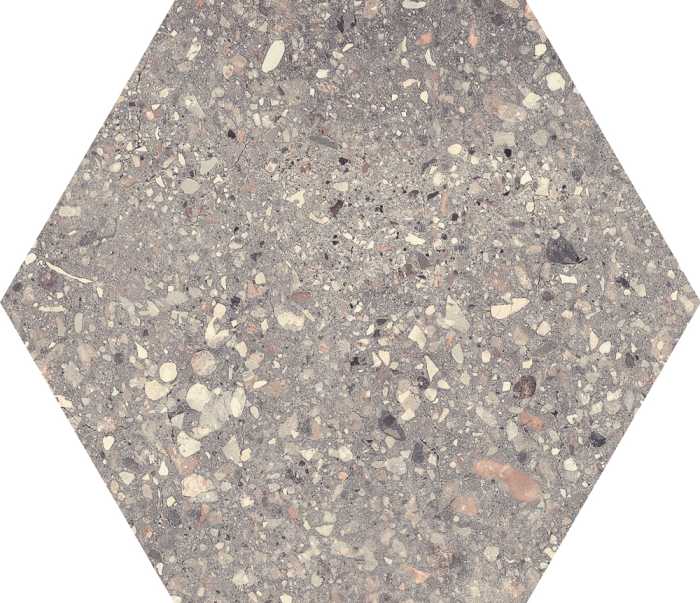 Wind Grey Nonslip Hexagon 25x29