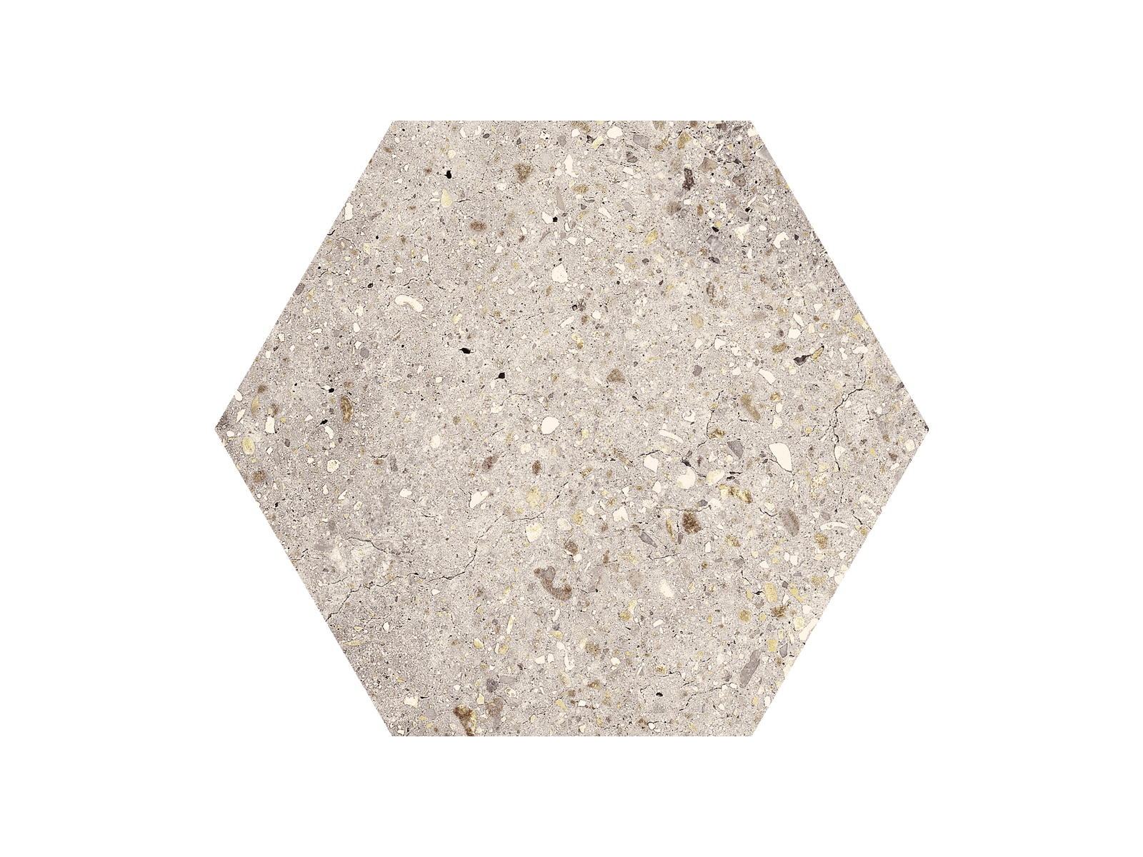 Wind Ivory Natural Hexagon 25x29